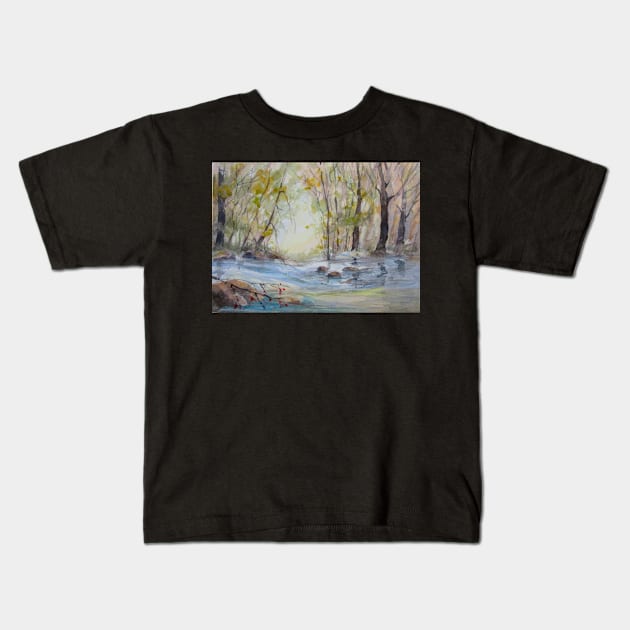 Into the Light Kids T-Shirt by bevmorgan